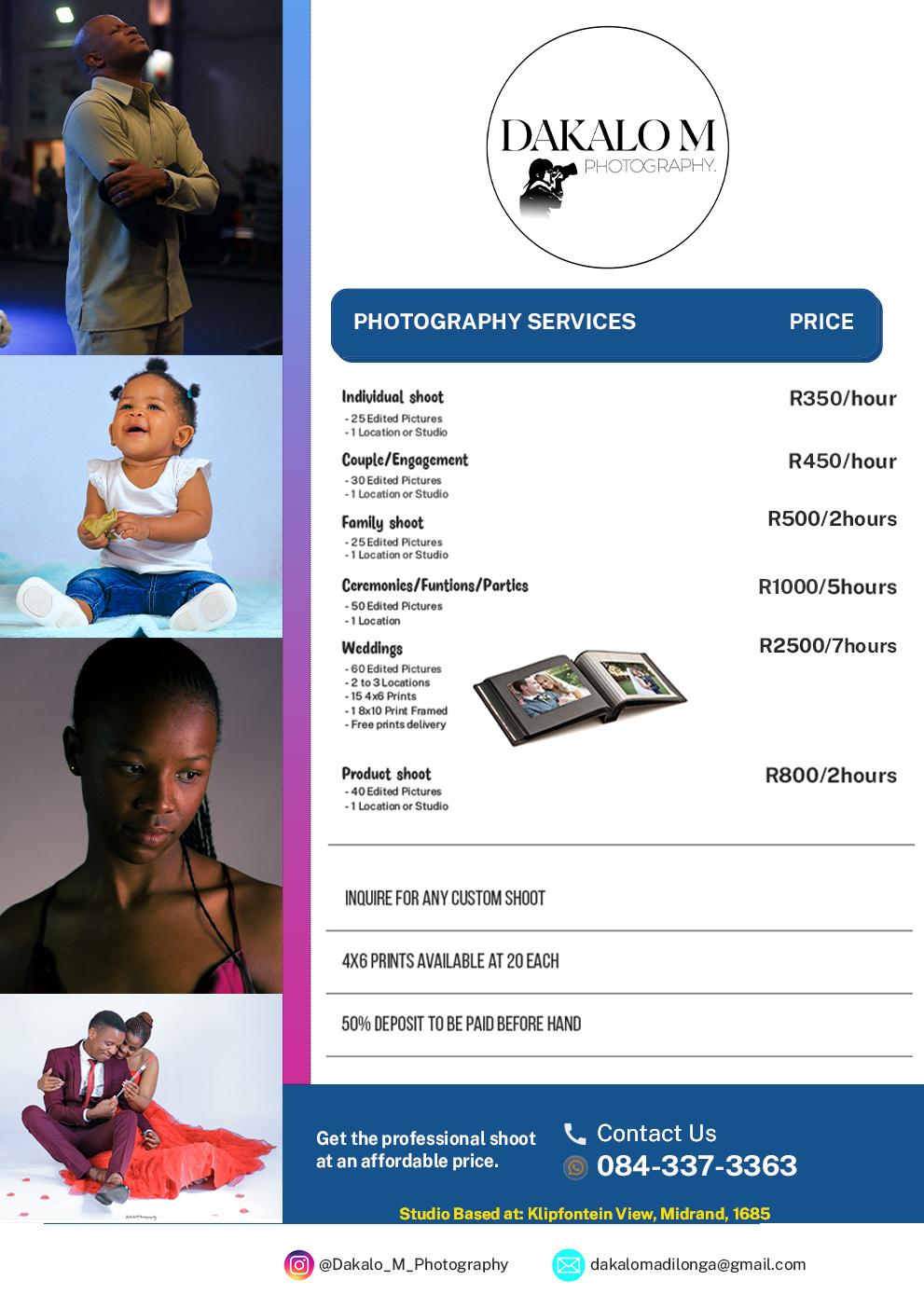 Our price list